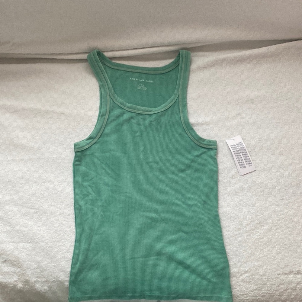 Teal American Eagle Tank Top